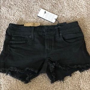 American Eagle Black denim shorts